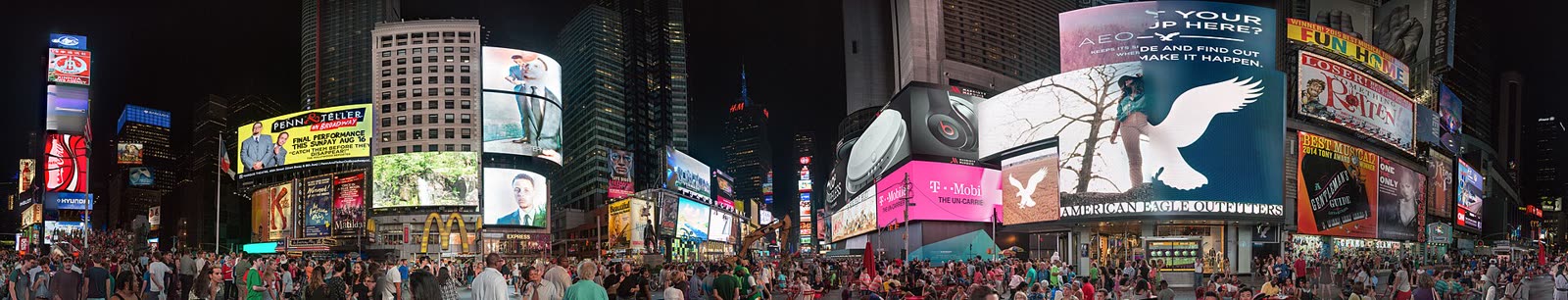 Times Square, in the Theatre District